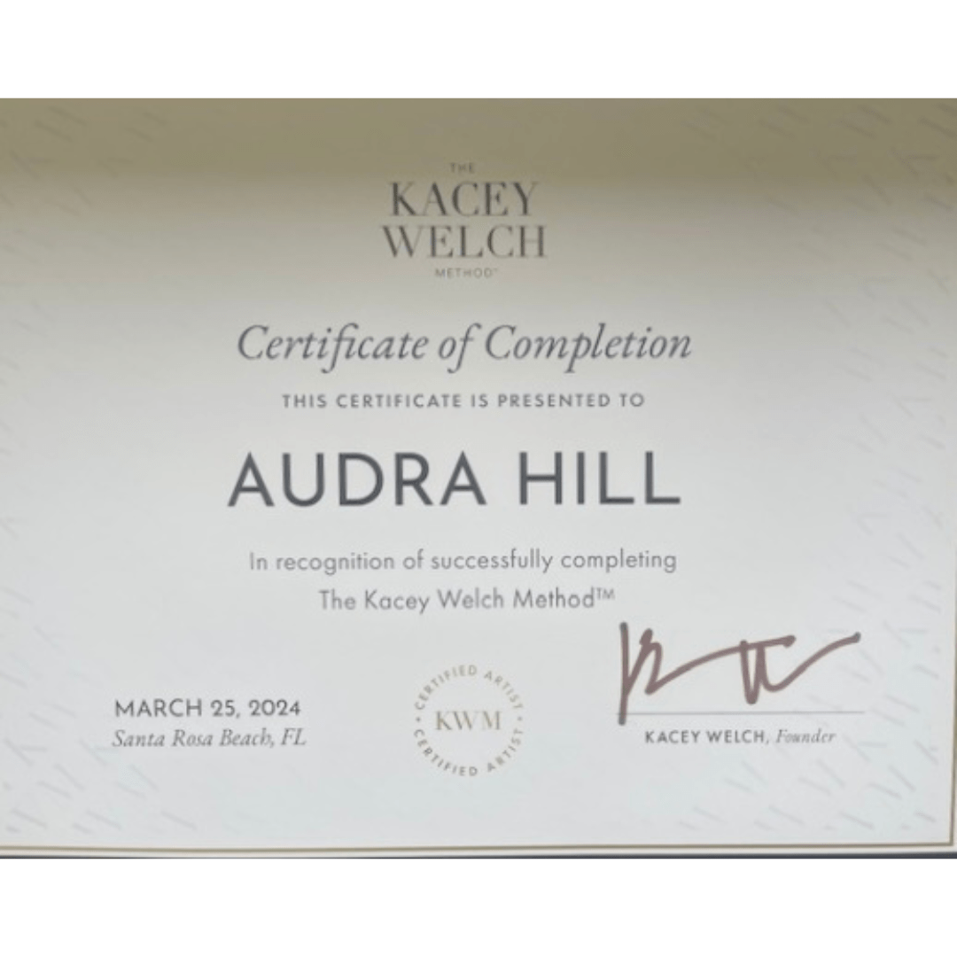 Audra Hill License & Certificates-2